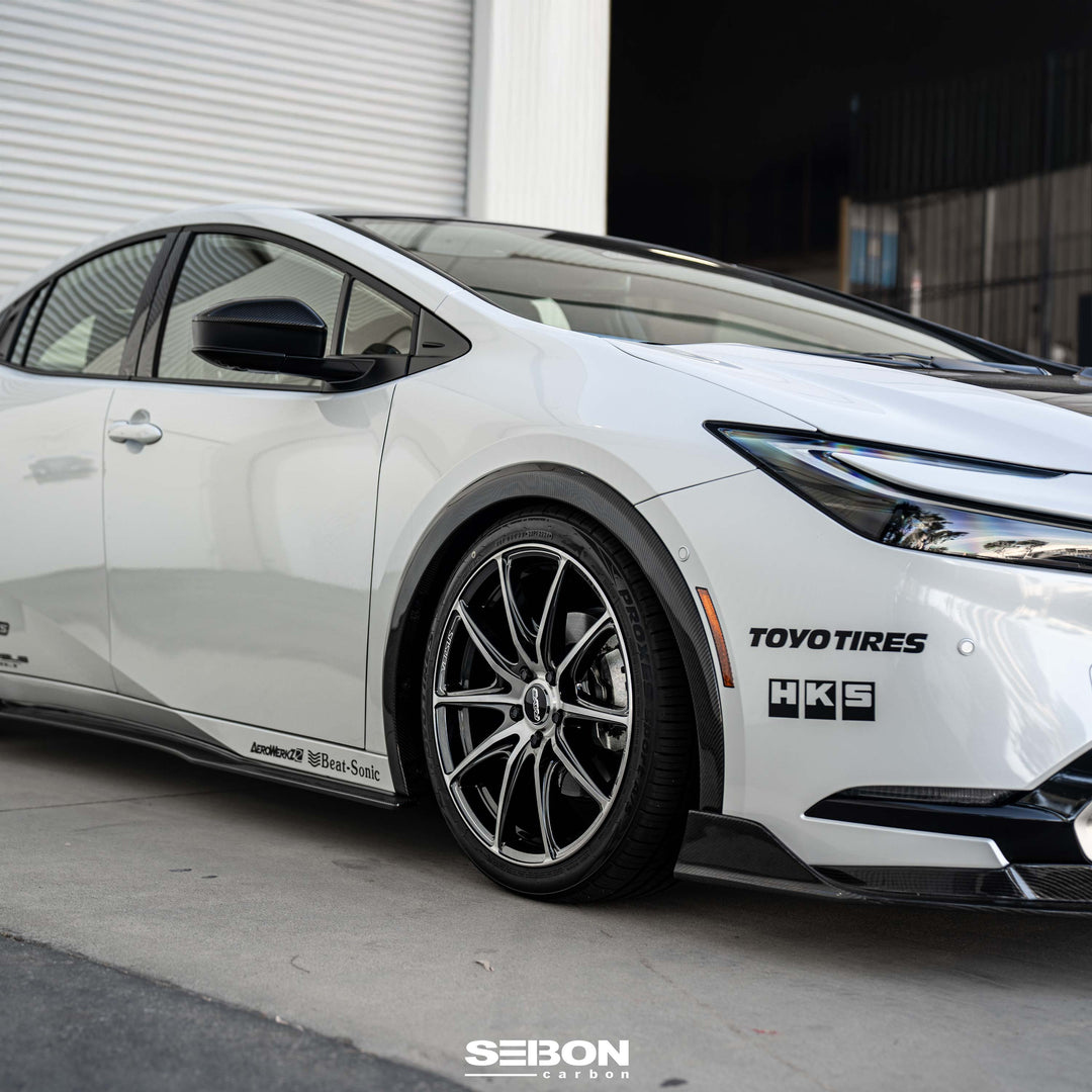 Seibon Carbon fiber Front Fender Trims for 2023-2026 Toyota Prius - image 7