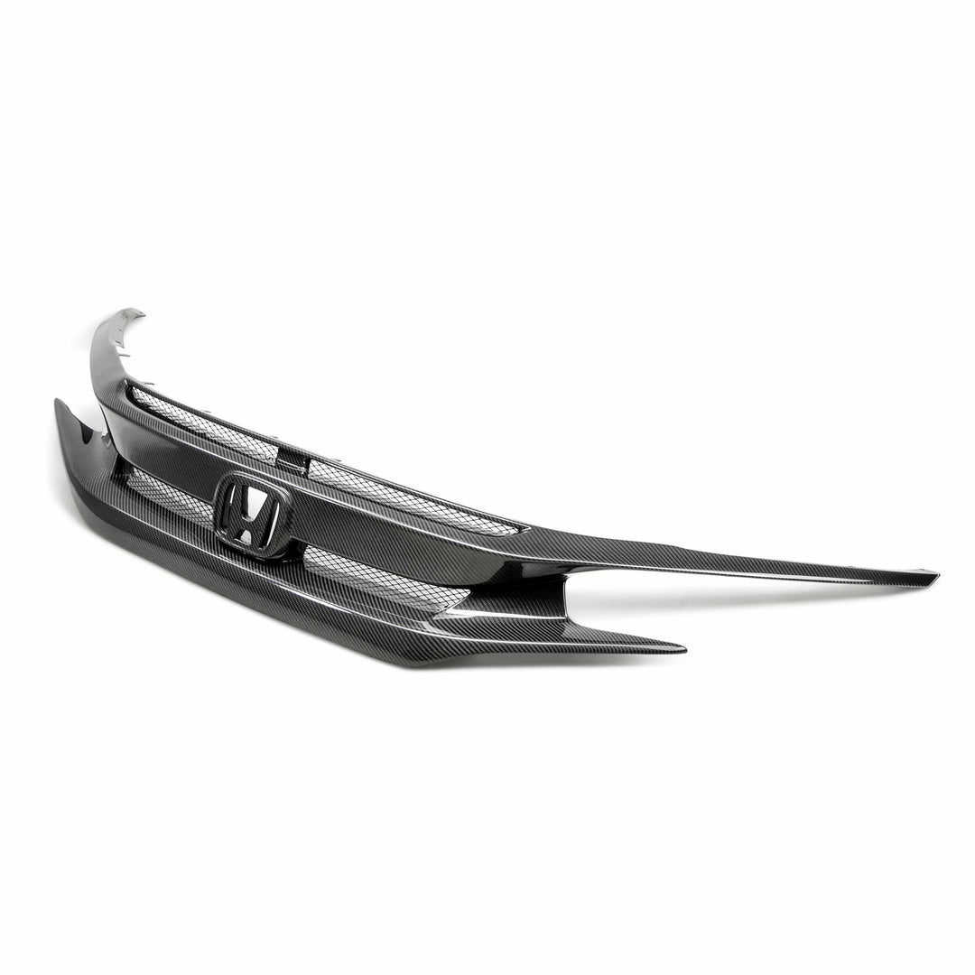 Seibon OEM-Style Carbon Fiber Front Grille for 2016-2021 Honda Civic - image 1