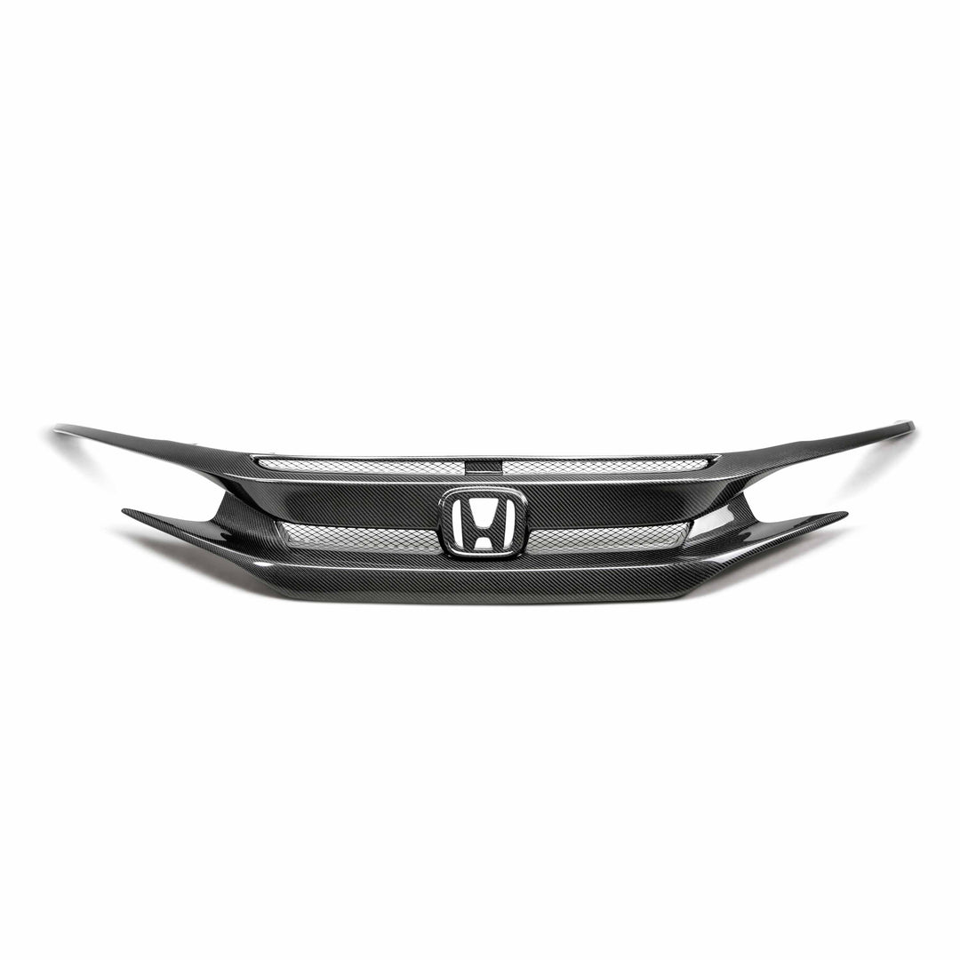 Seibon OEM-Style Carbon Fiber Front Grille for 2016-2021 Honda Civic - image 2