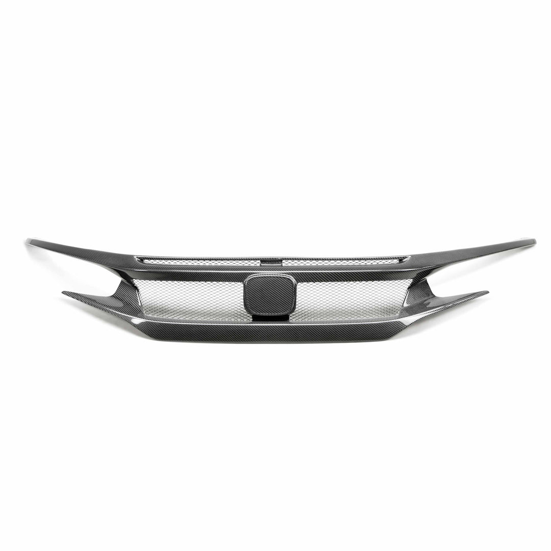 Seibon CV-Style Carbon Fiber Front Grille for 2017-2021 Honda Civic Type R - image 2