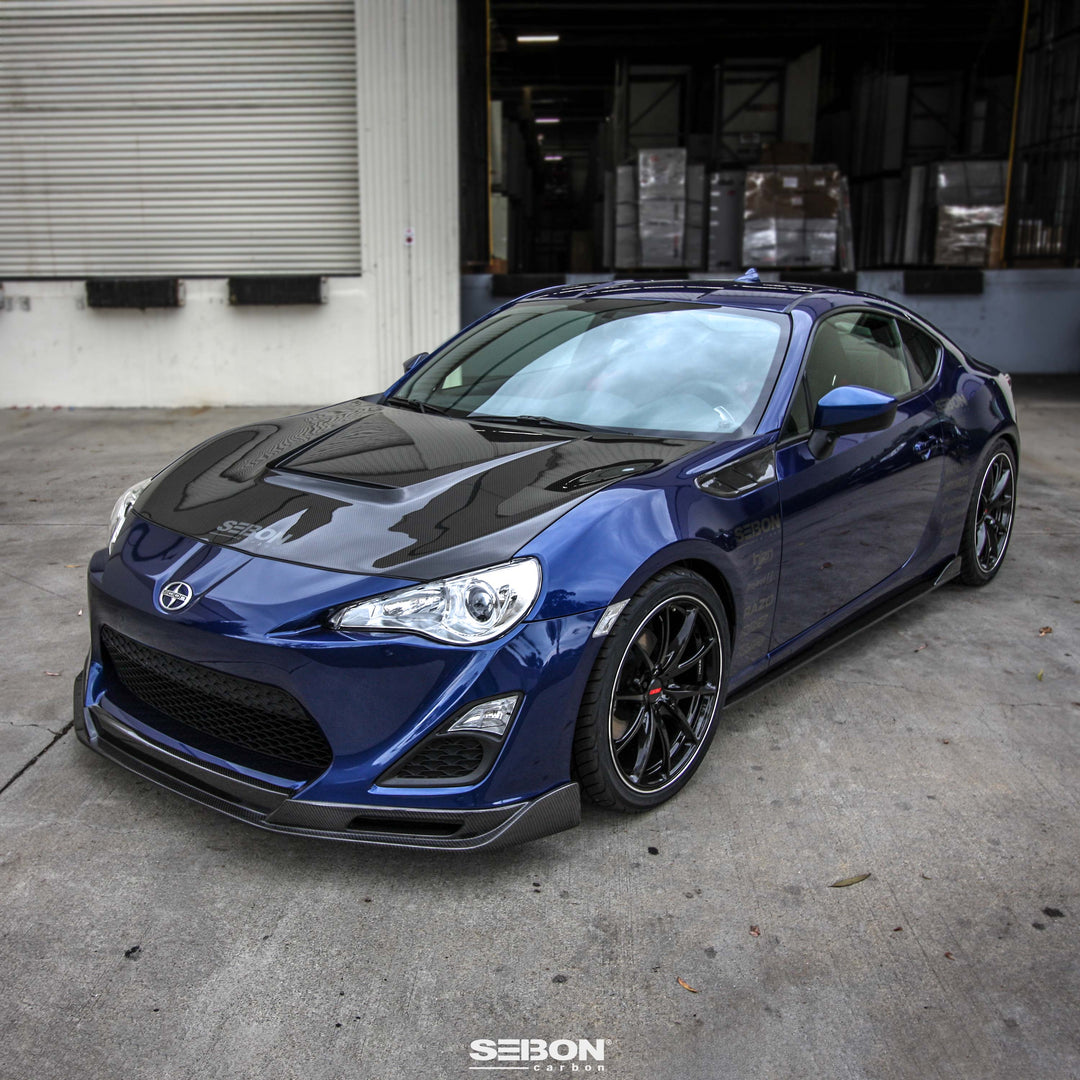 Seibon KC-Style Carbon Fiber Front Lip for 2013-2016 Scion FR-S - image 6