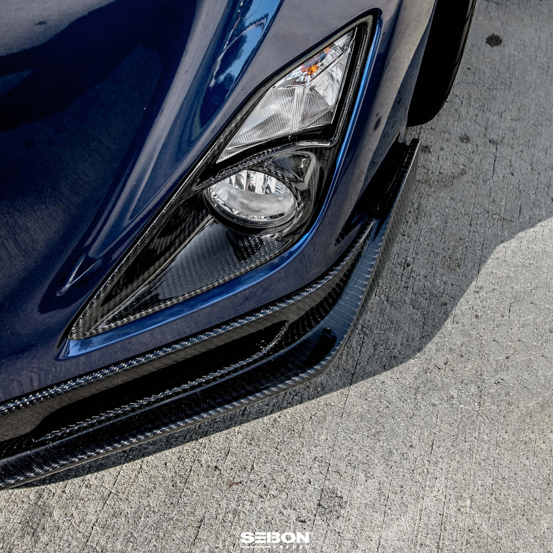 Seibon KC-Style Carbon Fiber Front Lip for 2013-2016 Scion FR-S - image 9