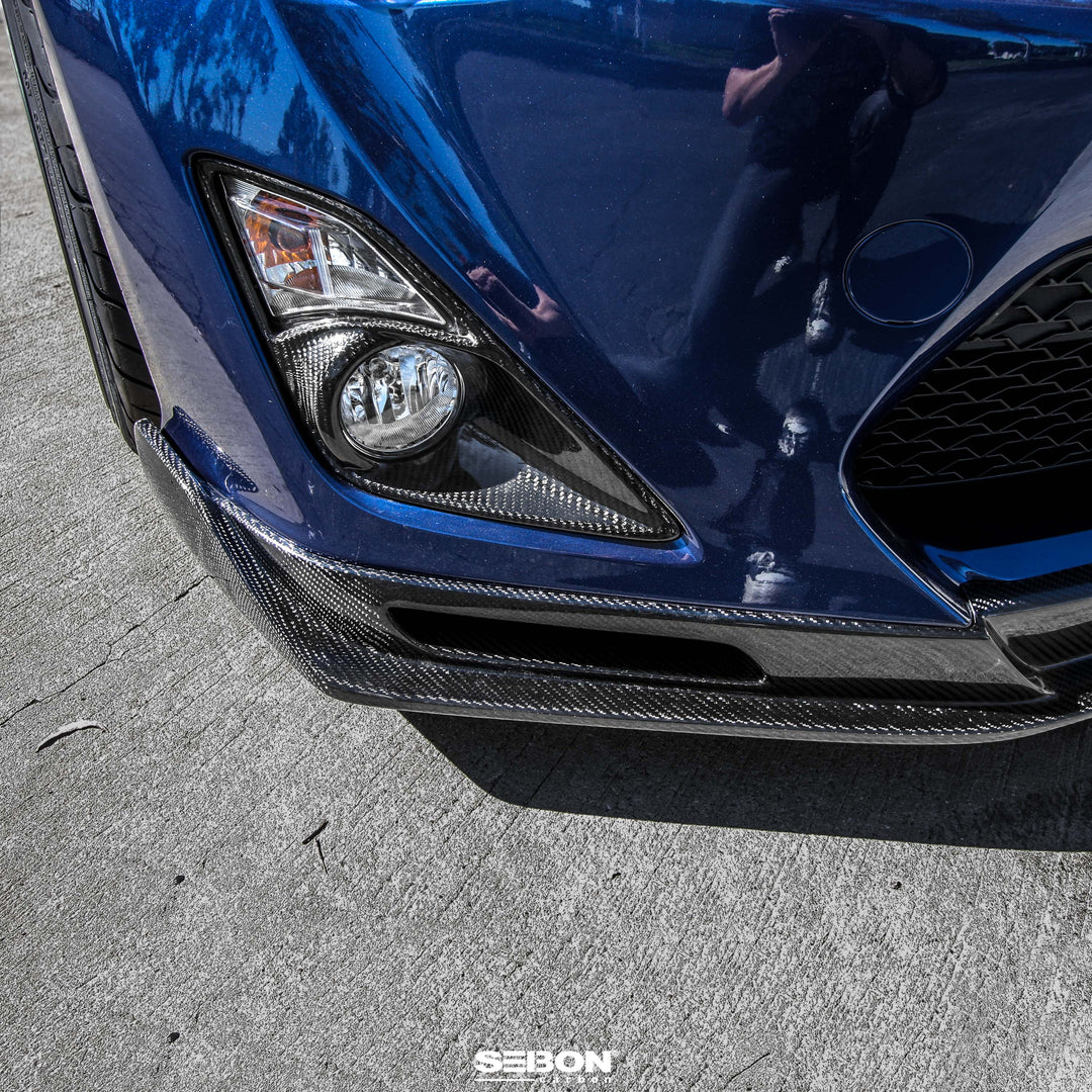 Seibon KC-Style Carbon Fiber Front Lip for 2013-2016 Scion FR-S - image 8