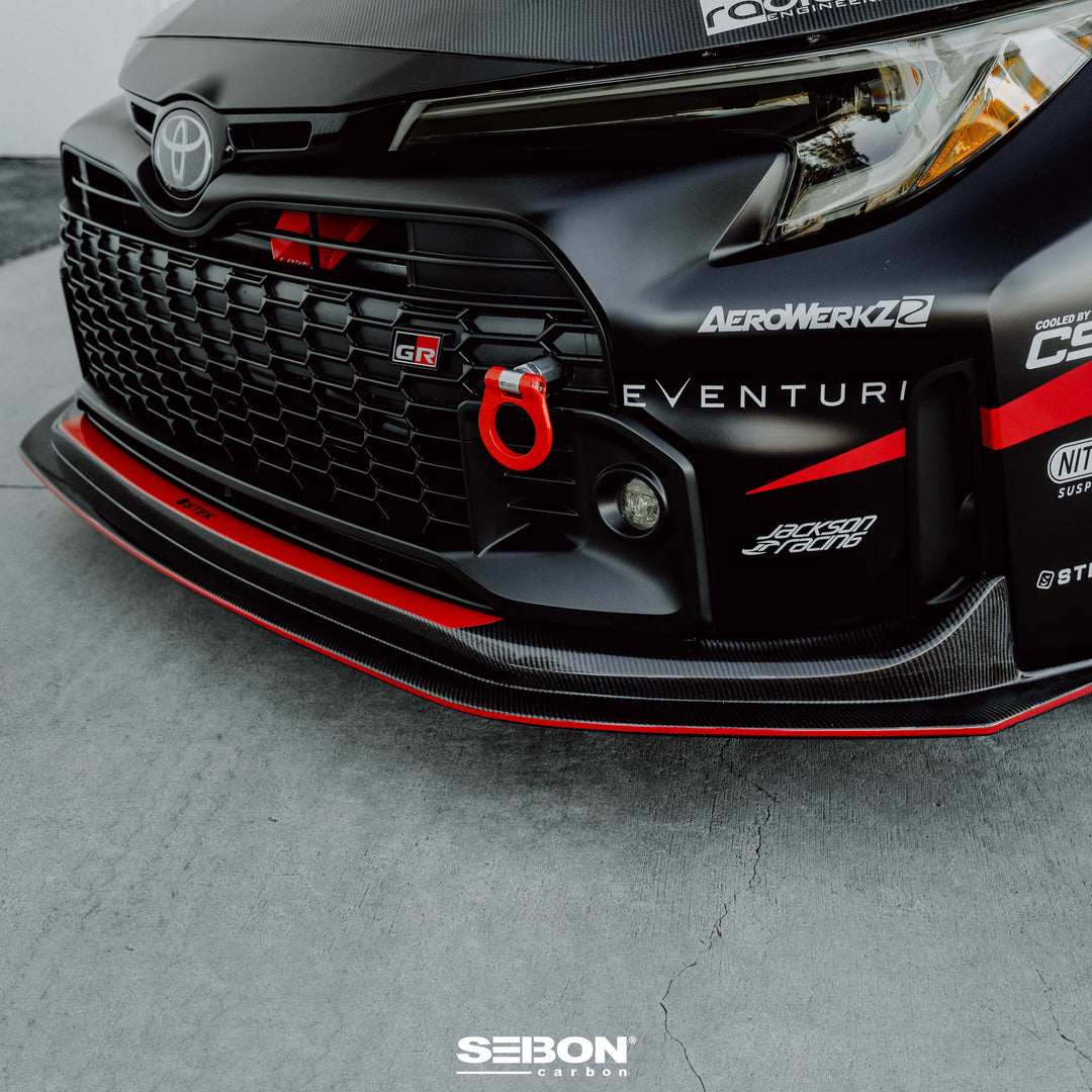 Seibon MB-Style Carbon Fiber Front Lip For 2023-2024 Toyota GR Corolla - image 2