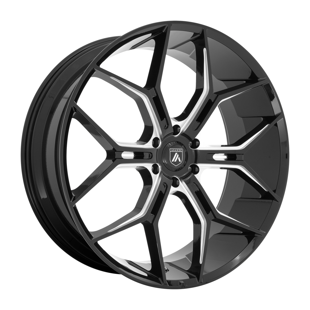 Asanti Black Label ABL-38 MONARCH TRUCK GLOSS BLACK MILLED Wheel - image 1