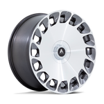 Load image into Gallery viewer, Asanti Black Label AB045 ARISTOCRAT GLOSS PLATINUM BRIGHT MACH FC Wheel - image 1
