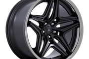 Asanti Black Label AB046 DUKE SATIN BLACK W/ DDT LIP Wheel - image 1