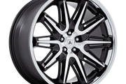 Asanti Black Label AB047 IMPERATOR GLOSS BLACK MACHINED W/ SS LIP Wheel - image 1