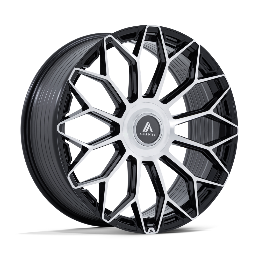 Asanti Black Label AB051 ENVOY GLOSS BLACK W/ MACHINED FACE Wheel - image 1