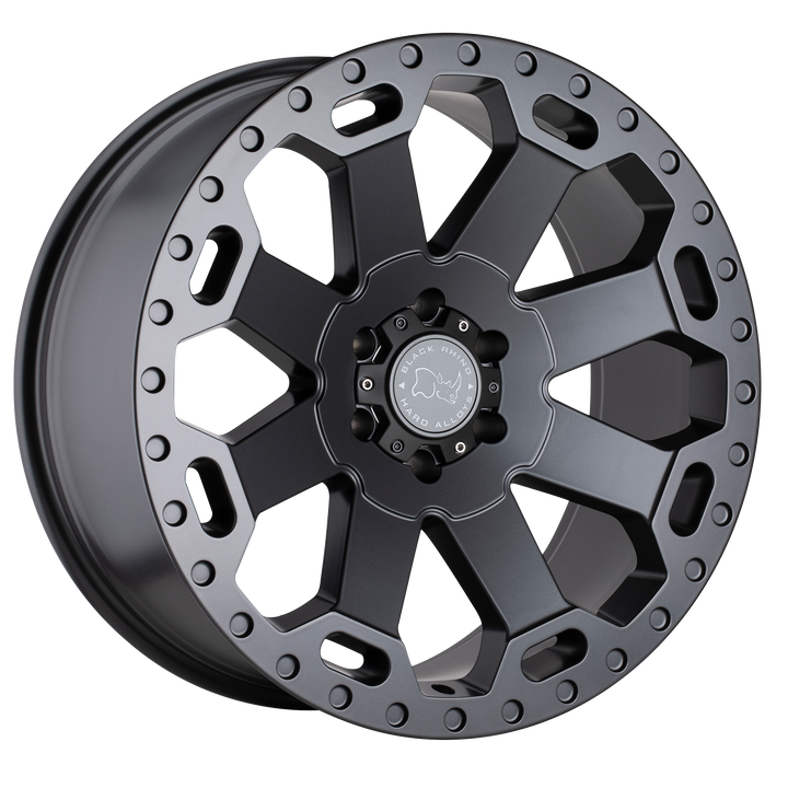 Black rhino warlord matte gunmetal wheel   image 1