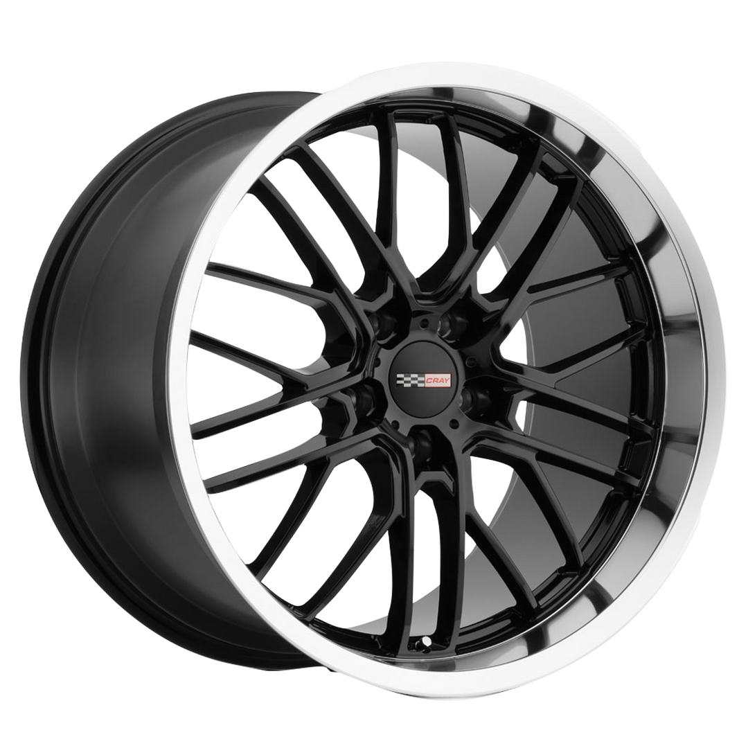 Cray EAGLE GLOSS BLACK W/ MIRROR CUT LIP Wheel - image 1