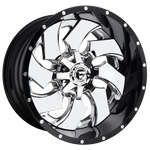 Load image into Gallery viewer, Fuel D240 CLEAVER CHROME PLATED GLOSS BLACK LIP Wheel - image 1
