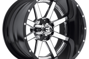 Fuel D260 MAVERICK CHROME PLATED GLOSS BLACK LIP Wheel - image 1