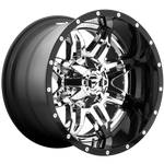 Load image into Gallery viewer, Fuel D266 LETHAL CHROME PLATED GLOSS BLACK LIP Wheel - image 1
