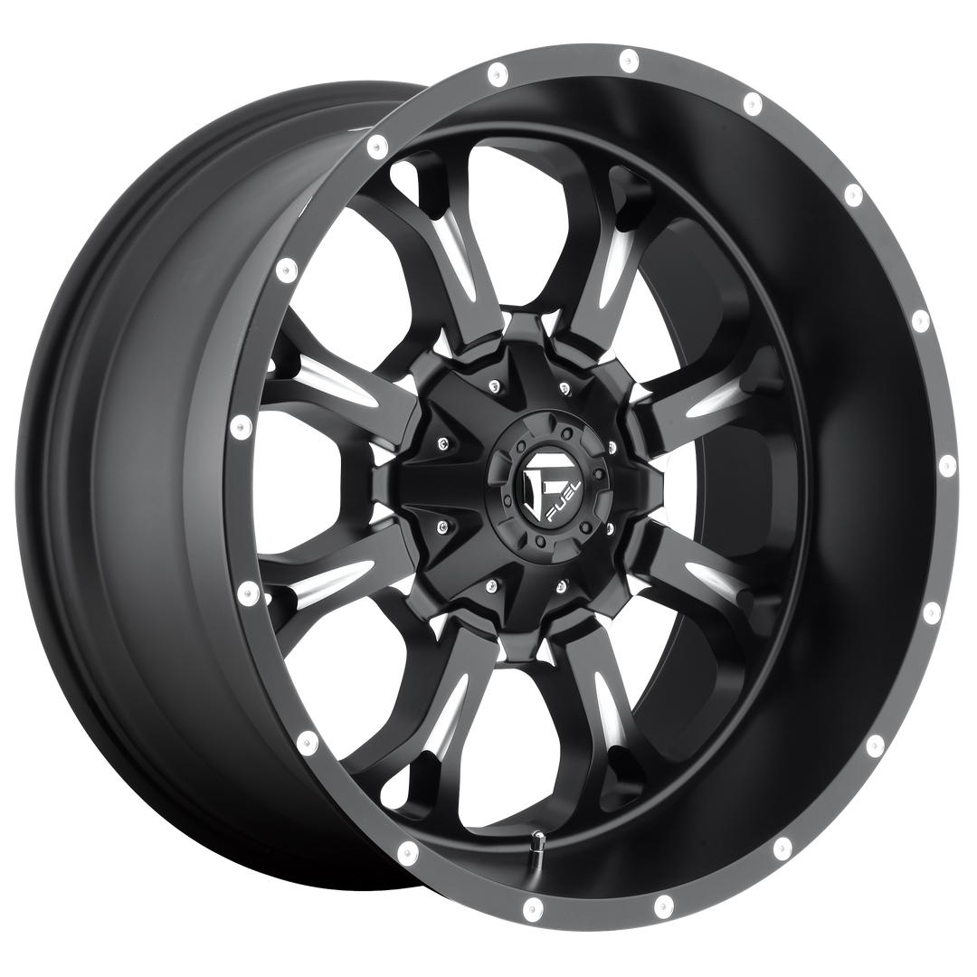 Fuel D517 KRANK MATTE BLACK MILLED Wheel - image 1