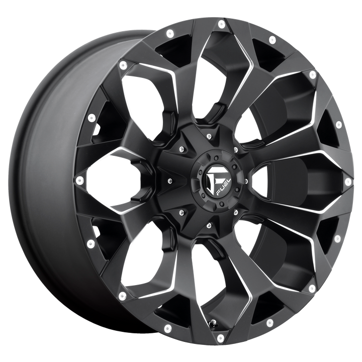 Fuel d546 assault matte black milled wheel   image 1