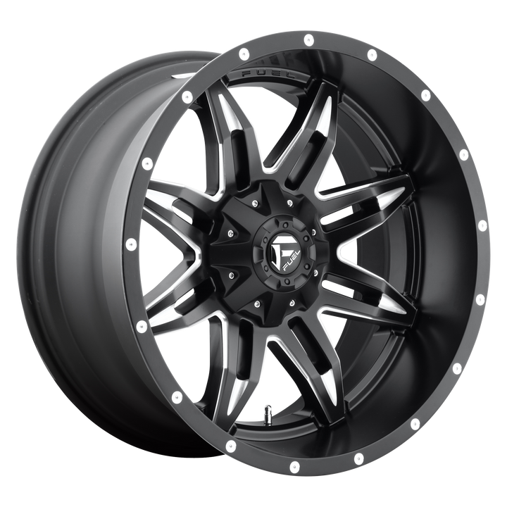 Fuel d567 lethal matte black milled wheel   image 1