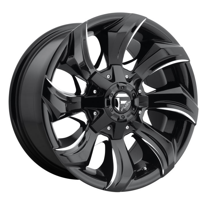 Fuel d571 strykr gloss black milled wheel   image 1