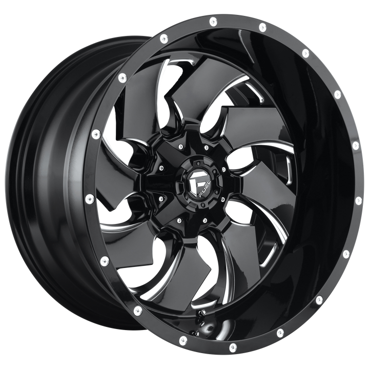 Fuel d574 cleaver gloss black milled wheel   image 1