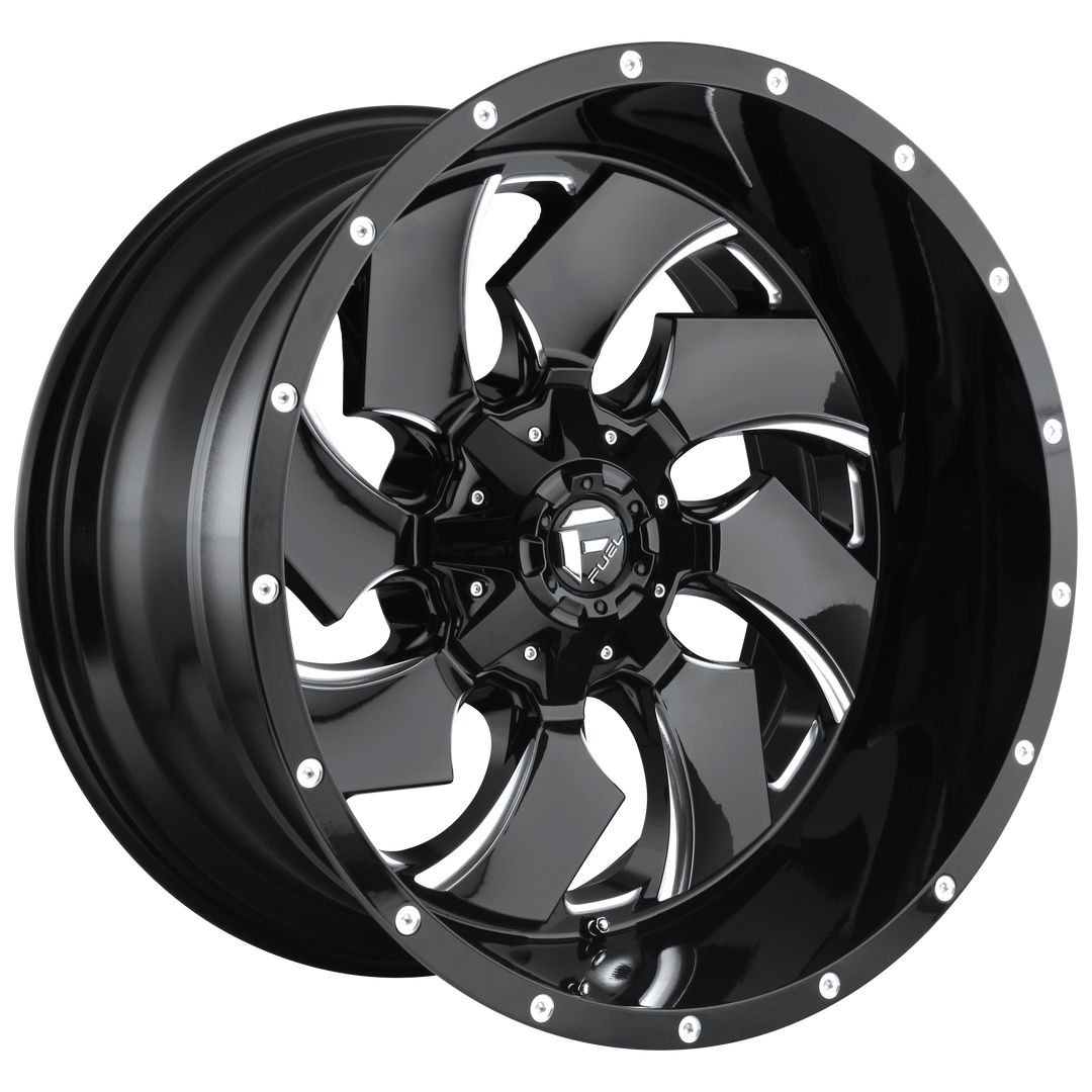 Fuel D574 CLEAVER GLOSS BLACK MILLED Wheel - image 1