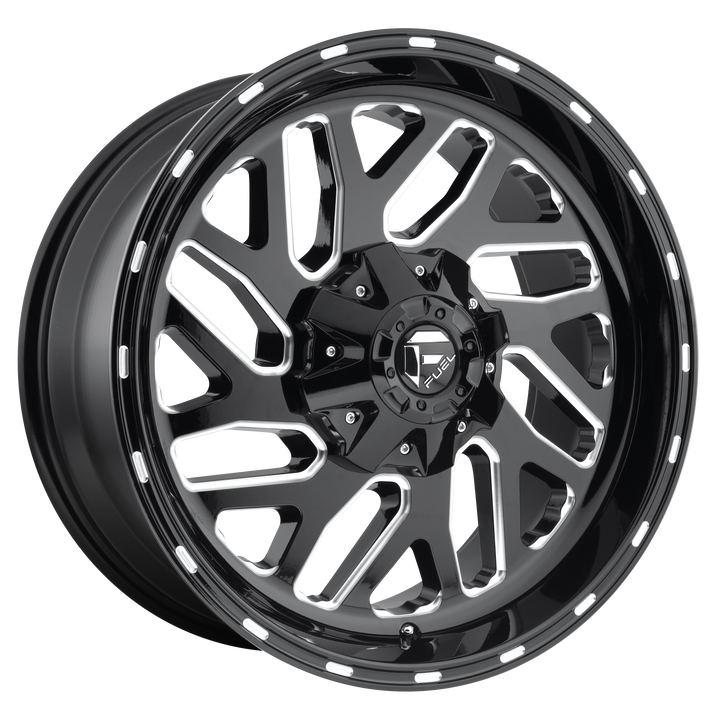 Fuel d581 triton gloss black milled wheel   image 1