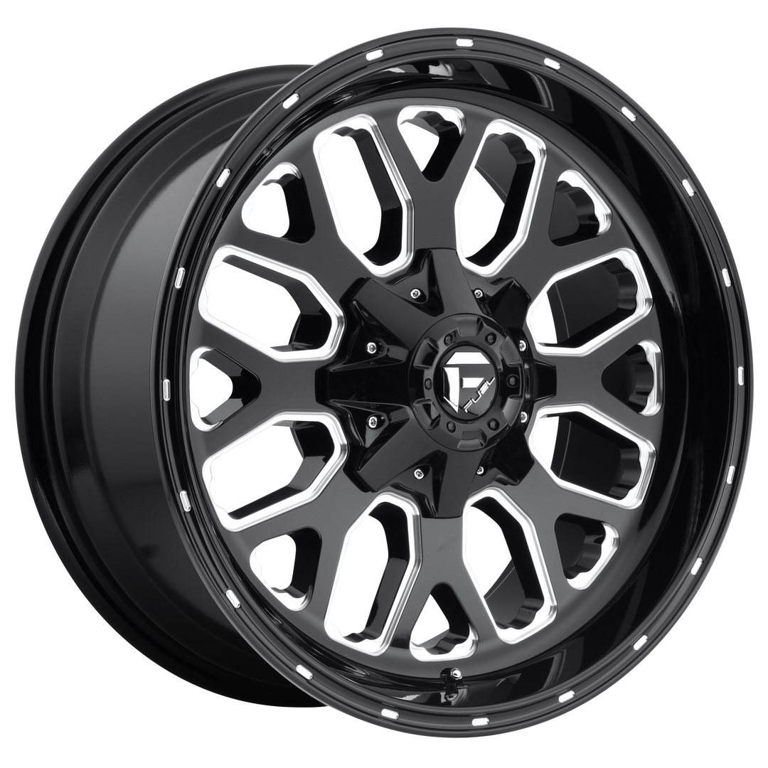 Fuel D588 TITAN GLOSS BLACK MILLED Wheel - image 1