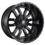 Load image into Gallery viewer, Fuel D596 SLEDGE MATTE BLACK GLOSS BLACK LIP Wheel - image 1
