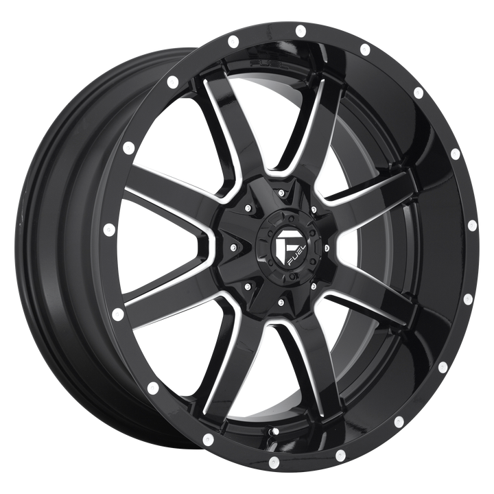 Fuel d610 maverick gloss black milled wheel   image 1