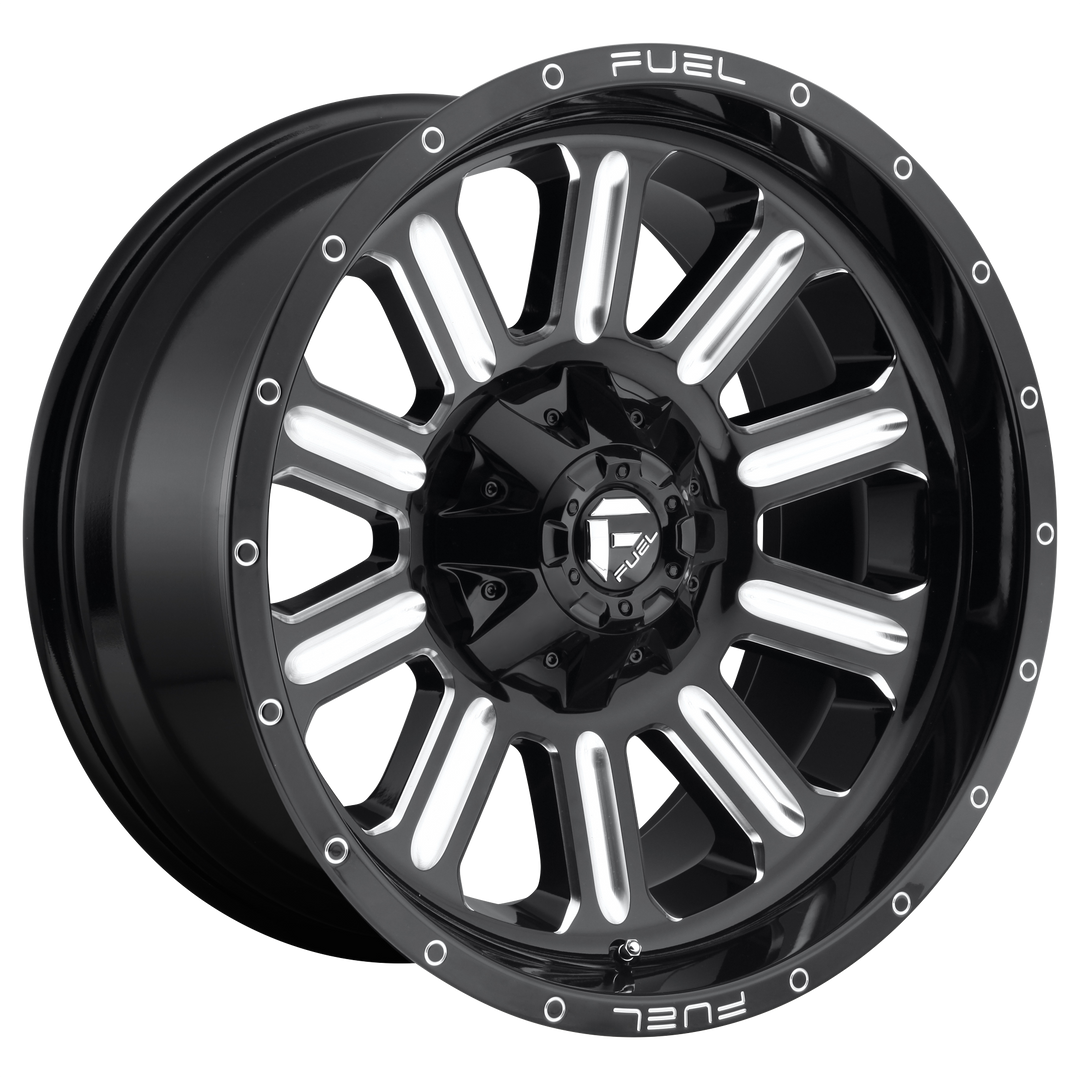 Fuel D620 HARDLINE GLOSS BLACK MILLED Wheel - image 1