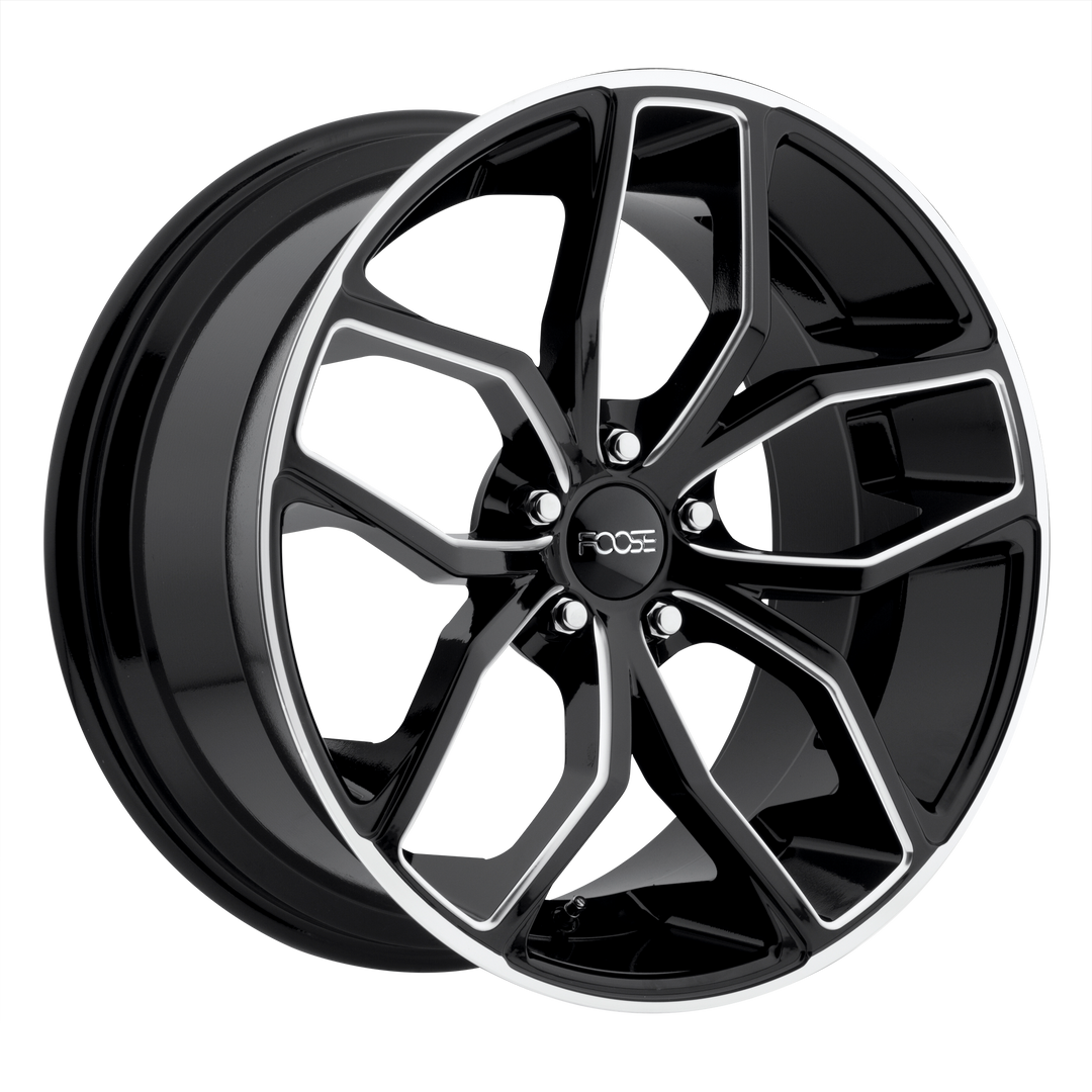 Foose 1PC F150 OUTCAST GLOSS BLACK MILLED Wheel - image 1