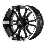 Load image into Gallery viewer, Fairway Alloys FA134 SIXER UTV MACHINED MATTE BLACK Wheel - image 1
