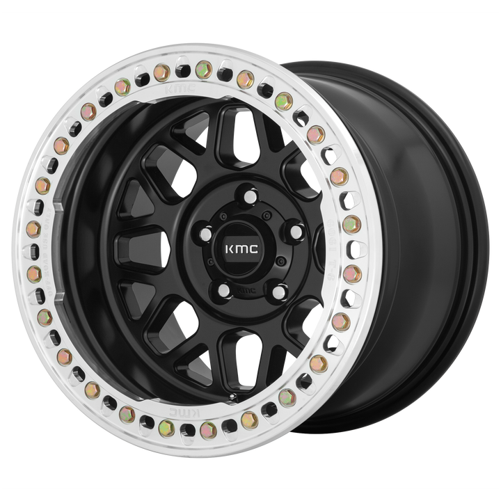 Kmc km235 grenade crawl beadlock satin black wheel   image 1