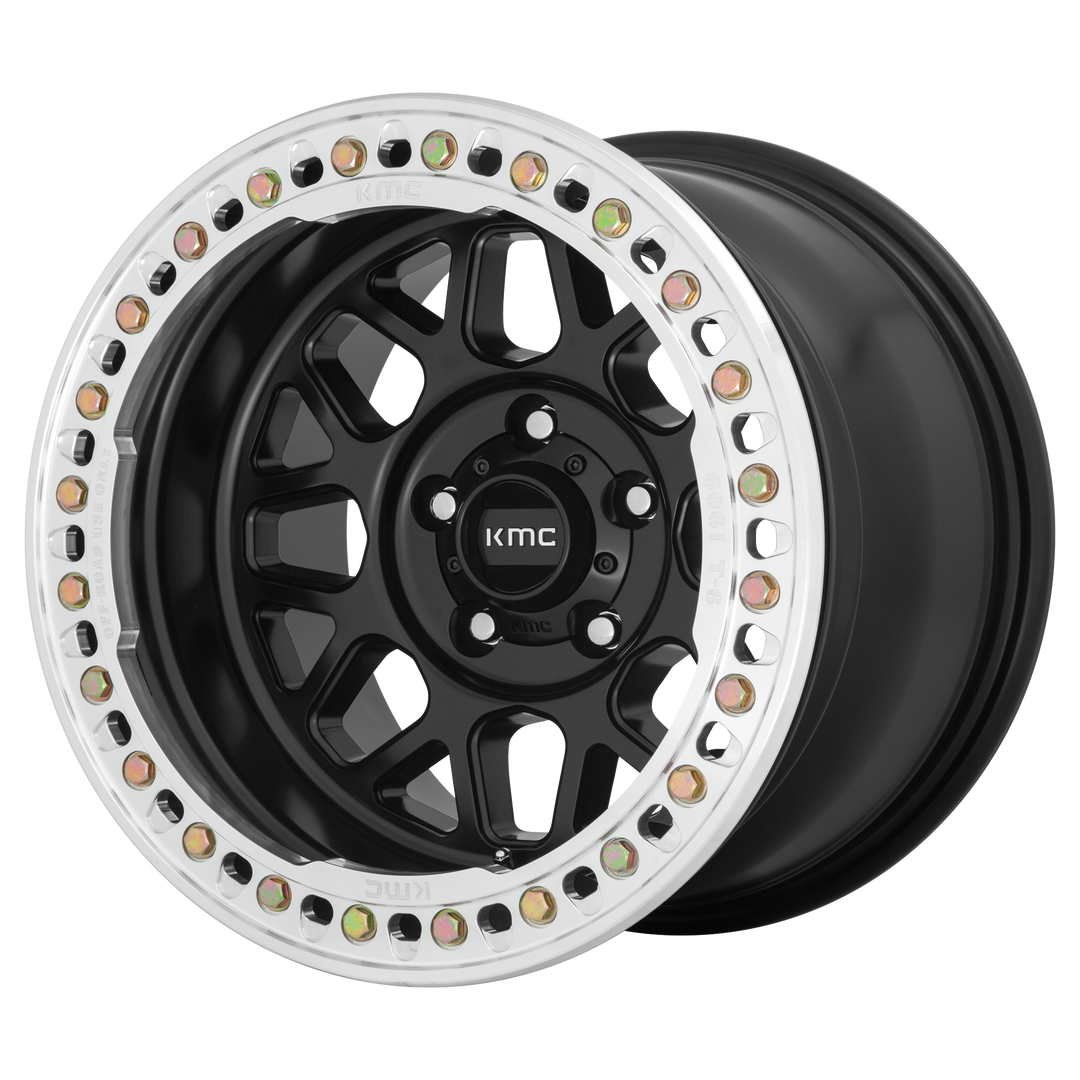 KMC KM235 GRENADE CRAWL BEADLOCK SATIN BLACK Wheel - image 1