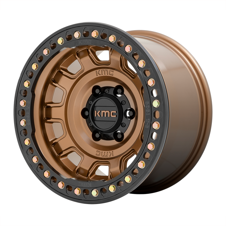 Kmc km236 tank beadlock matte bronze wheel   image 1