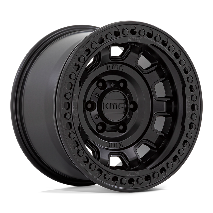 Kmc km236 tank beadlock satin black wheel   image 1