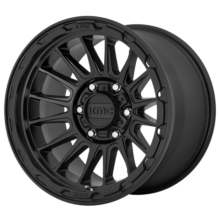 Kmc km542 impact satin black wheel   image 1