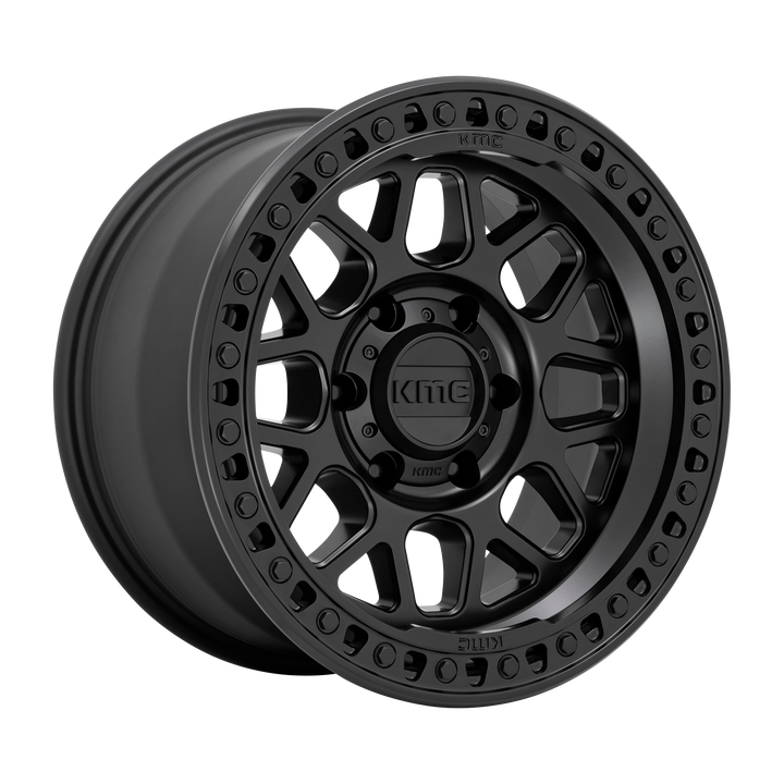 Kmc km549 grs satin black wheel   image 1