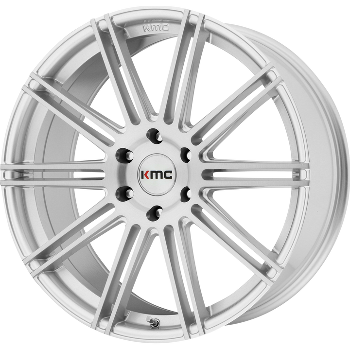 Kmc km707 channel brushed silver wheel   image 1