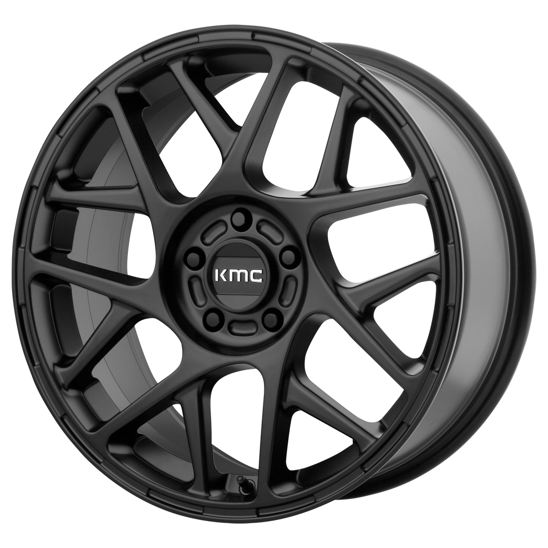 KMC KM708 BULLY SATIN BLACK Wheel - image 1