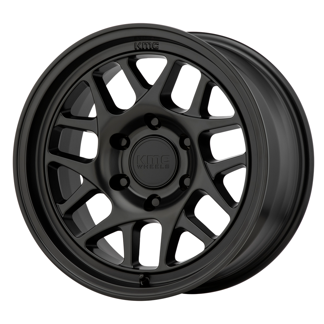 KMC KM717 BULLY OL SATIN BLACK Wheel - image 1