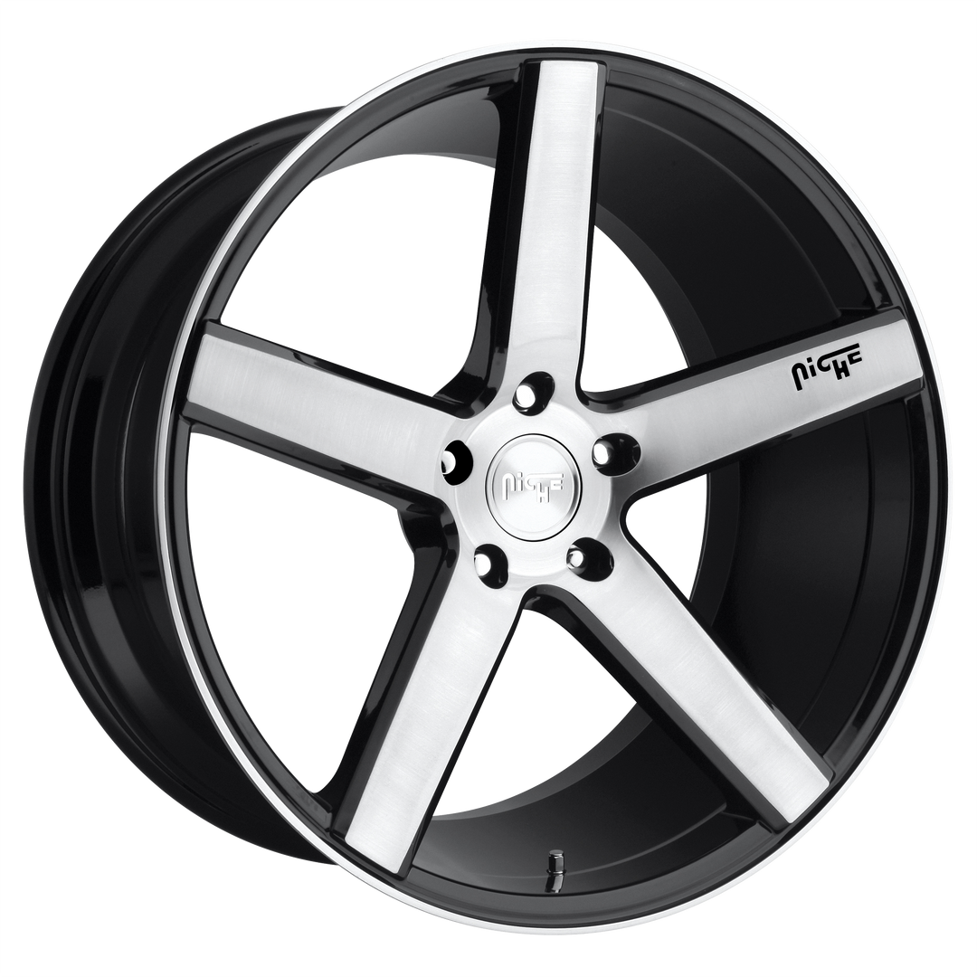 Niche M124 MILAN GLOSS BLACK BRUSHED Wheel - image 1