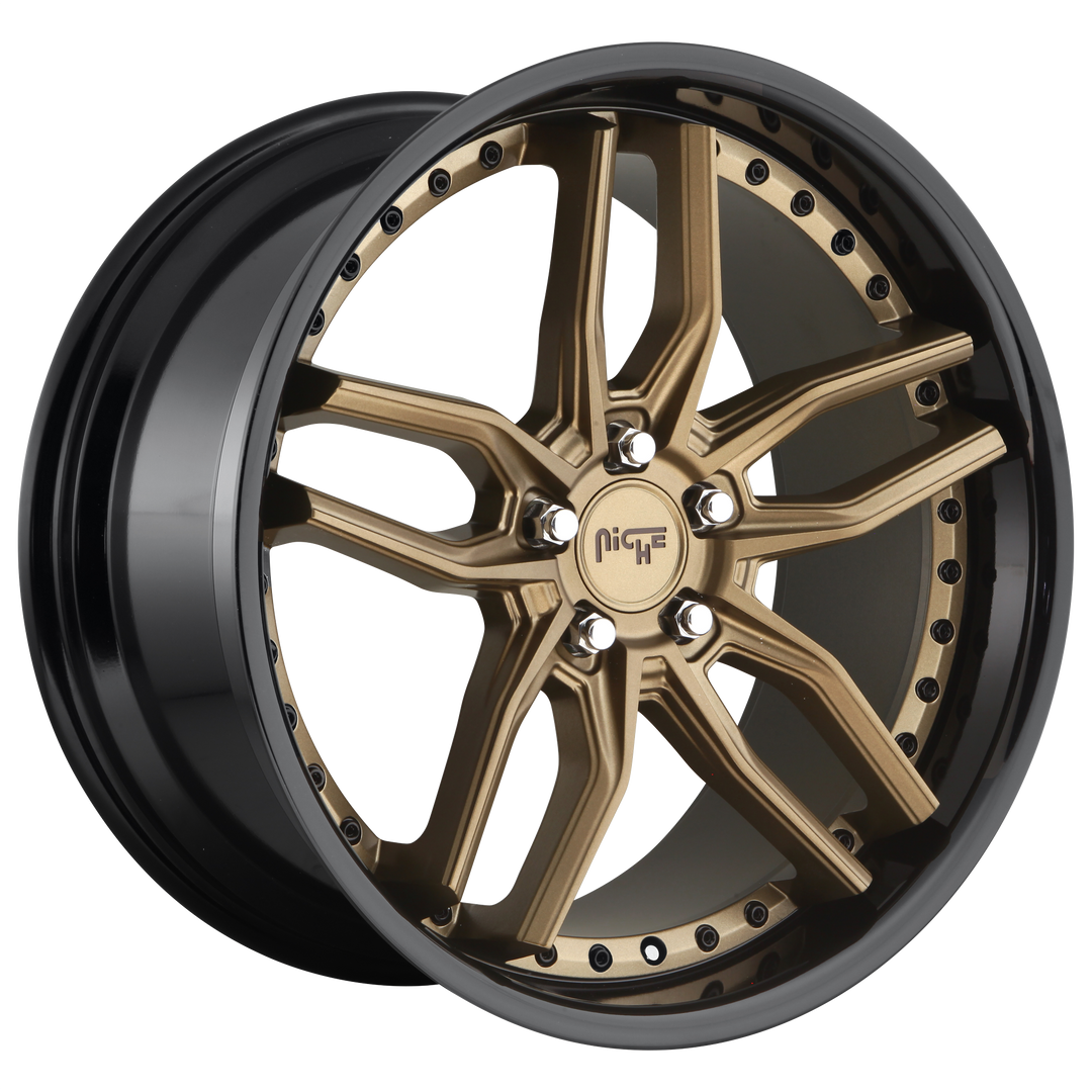Niche M195 METHOS MATTE BRONZE BLACK BEAD RING Wheel - image 1