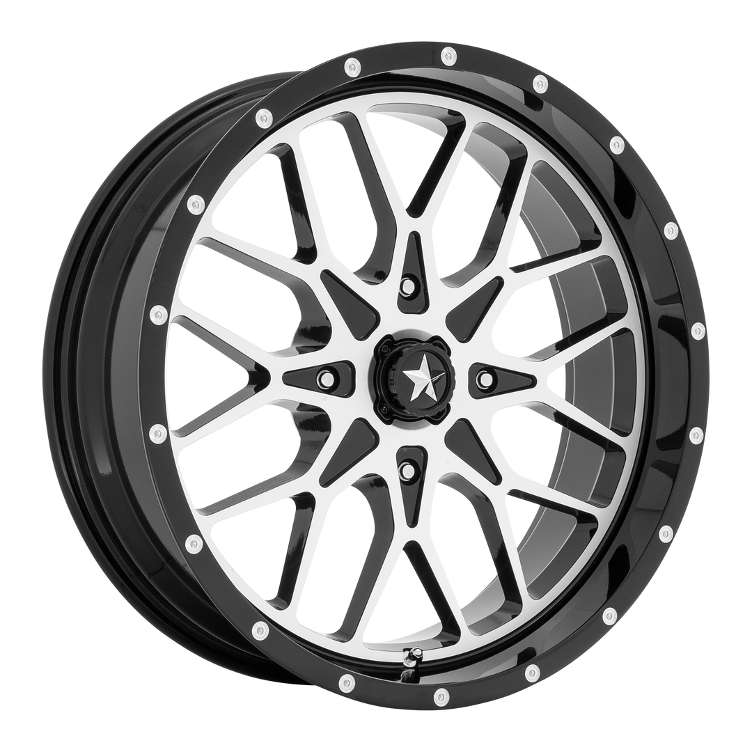 MSA Offroad Wheels M45 PORTAL UTV GLOSS BLACK MACHINED Wheel - image 1