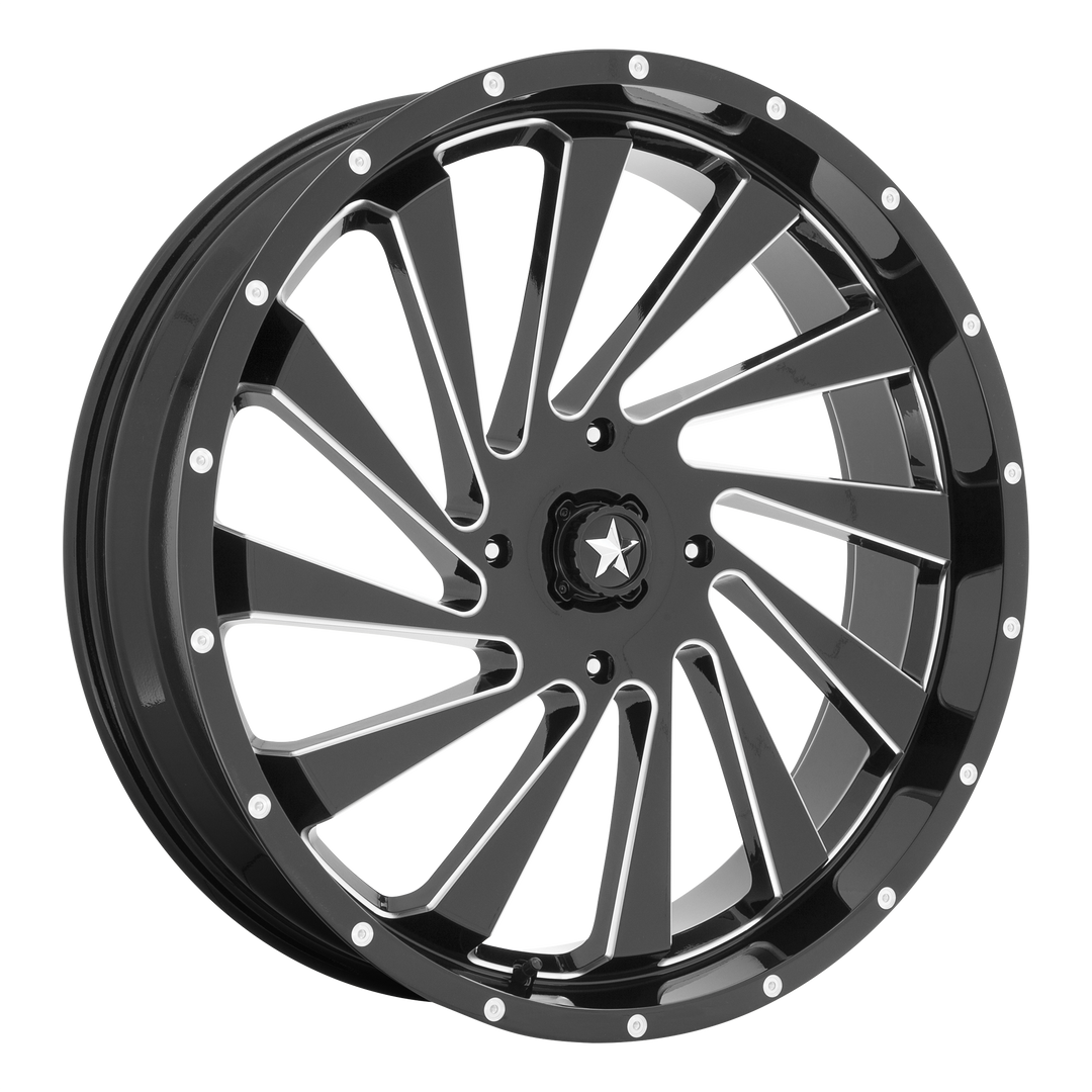 MSA Offroad Wheels M46 BLADE UTV GLOSS BLACK MILLED Wheel - image 1