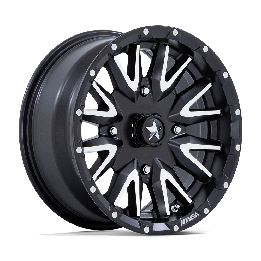 MSA Offroad Wheels M49 CREED UTV MATTE BLACK MACHINED Wheel - image 1