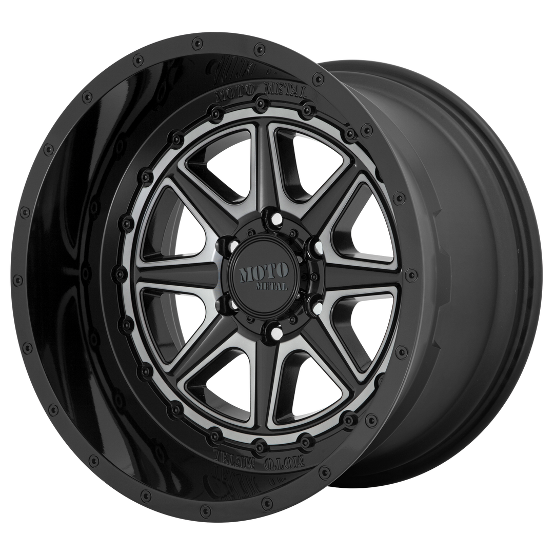 Moto Metal MO801 PHANTOM GLOSS BLACK W/ GRAY TINT Wheel - image 1