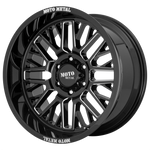 Load image into Gallery viewer, Moto Metal MO802 WARLOCK GLOSS BLACK MILLED Wheel - image 1
