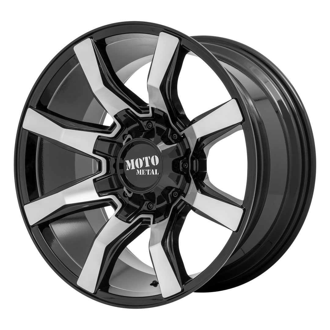 Moto Metal MO804 SPIDER GLOSS BLACK MACHINED Wheel - image 1