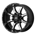 Load image into Gallery viewer, Moto Metal MO970 GLOSS BLACK W/ MACHINED FACE Wheel - image 1
