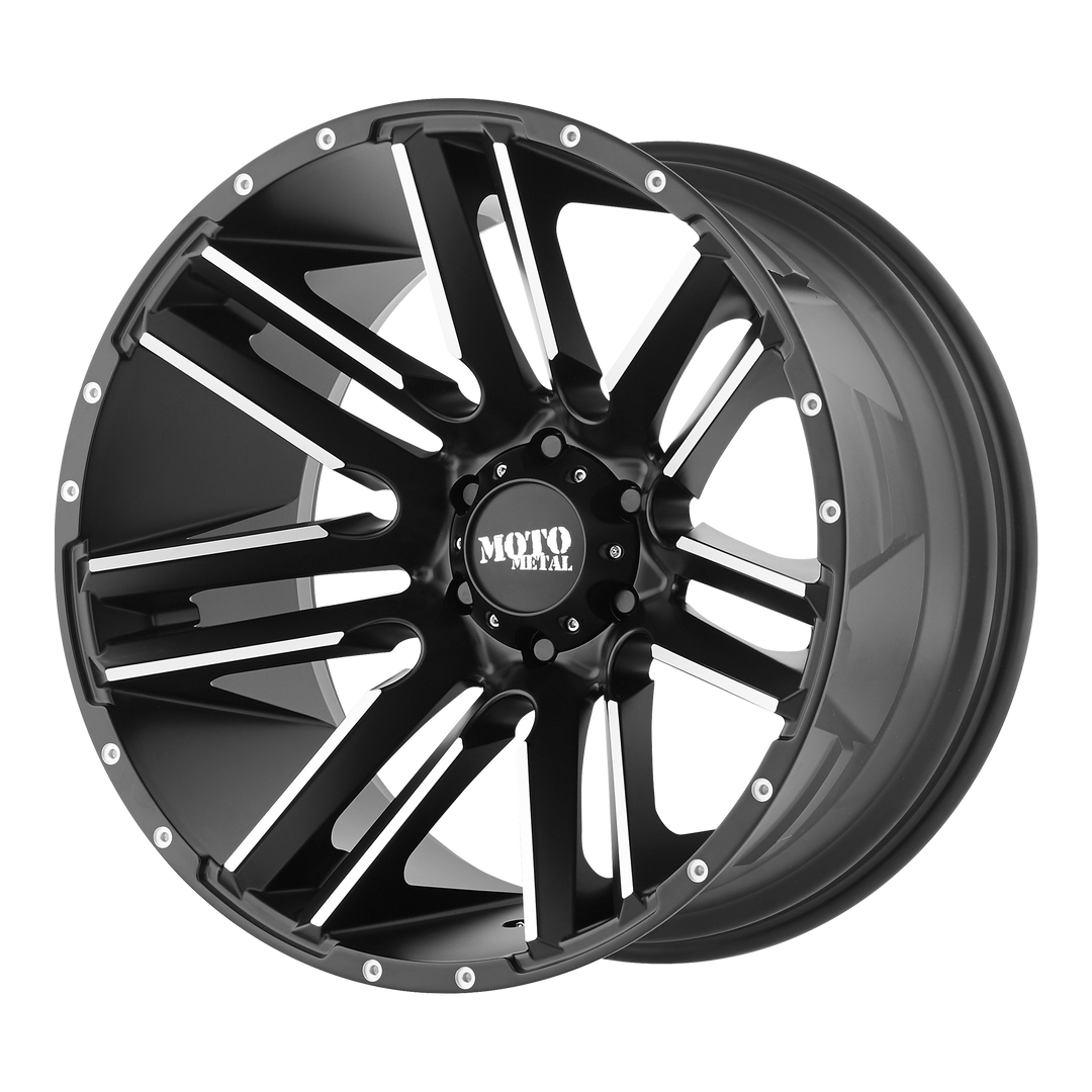 Moto Metal MO978 RAZOR SATIN BLACK MACHINED Wheel - image 1